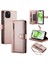 IPhone 15 Için Flip Case Artı Kickstand Cüzdan Bölmesi Bilek Kayışı Kart (Yurt Dışından) 3