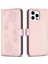 IPhone 15 Için Flip Case Pro Kart Yuvaları Tutucu Kickstand Cüzdan Yonca Pu (Yurt Dışından) 5