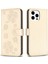 IPhone 15 Için Flip Case Pro Kart Yuvaları Tutucu Kickstand Cüzdan Yonca Pu (Yurt Dışından) 5