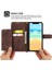 Iphone 12 Mini Çoklu Kredi Kartı Yuvaları Için Flip Case Bileklik Kabartmalı (Yurt Dışından) 3