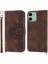 Iphone 12 Mini Çoklu Kredi Kartı Yuvaları Için Flip Case Bileklik Kabartmalı (Yurt Dışından) 5