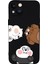 iPhone 13 Uyumlu Cute Animals Desenli Kamera Korumalı Premium Silikonlu Telefon Kılıfı 1