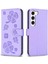 Samsung Galaxy S23 5g Yonca Çiçek Pu Deri Kart Yuvaları Için Flip Case (Yurt Dışından) 1