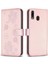 Samsung Galaxy A20 Için Flip CASE/A30 Pu Deri Çok Renkli Yonca Çiçek (Yurt Dışından) 1
