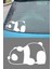 Yorgun Panda Resmi Oto Araba Cam Sticker Çıkartma Bilgisayarlar,kamyonlar, Motosikletler Için 4