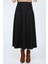 Kadın Siyah Yüksek Bel Süet Düz Mevlana Etek Uzun ve Şık Tasarım 5