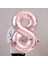 Rose Gold Rakam Balon 8 Yaş Büyük Boy 102CM Gül Kurusu Metalik Sayı Balon 1