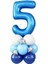 Mavi Tema Rakam Balon Karşılama Seti Yaş Balonlu Sütun Seti (Kolay Kurulum Videolu Yapım Anlatımlı) 1