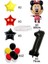 Siyah Rakam Balonlu Mini Fare Balon Set Minnie Mouse Balon Set 2