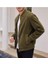 Erkek Haki Yeşili Suni Süet Ceket 2