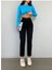 Leo Penelope Zero Kadın Siyah Mom Boyfriend Yüksek Bel Kot Jeans Pantolon 1