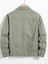 Erkek Düğmeli Çift Cepli Gabardin Yeşil Ceket 2