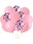 Flamingo Tema Fuşya Rakam Balon Fuşya Pullu Şeffaf Balon Buketi 2