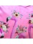 Pembe Zemin Flamingo Desenli Dijital Baskılı Kadife Kırlent Kılıfı Saçaklı 2