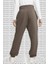 Phoenix Fleece High Waisted Oversized Kadın Eşofman Altı Kahverengi 2