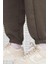 Phoenix Fleece High Waisted Oversized Kadın Eşofman Altı Kahverengi 3