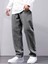 Erkek Gri Jeans Kot Baggy Pantolon 1