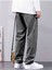 Erkek Gri Jeans Kot Baggy Pantolon 2