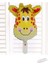 Retro Safari Tema Kahve Tonları Balon Seti Orman Hayvanları Zürafa Maymun Krem Rakam Folyo Balon 5