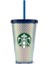 ® Parıltılı Plastik Soğuk Içecek Bardağı - Mavi - 473 ml - 1