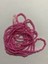 3mm Inci Boncuk 2'li Dizi. Renk: Koyu Pembe. Takriben 620-640 Adet. 1