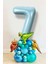 7 Yaş Rakam Balonlu Dinozor Temalı Balon Karşılama Seti 1