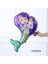 Deniz Kızı Kuyruğu Deniz Kabuğu 102CM Gümüş Rakam Balon Mermaid Deniz Kızı Konsepti 4