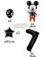 Siyah Rakam Balonlu Mickey Mouse Siyah Balon Seti Mini Fare Temalı 2