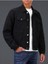 Siyah Erkek Slim Fit Denim Kot Ceket 1