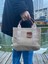 ZM Collection Bag Shopping El-Kol-Omuz Kullanımına Uygun Fermuarlı Ayarlanabilir Askılı Vizon Renkli The Tote Bag Kanvas Çanta 2