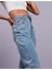 Pera Kar Mavi Mom Jean Kadın Boyfriend Yüksek Bel Likralı Kot Pantolon 3