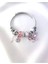 Charm Zirkon Taşlı Kelebek Model Çelik Bileklik (Kararmaz) 2