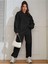 Unisex Siyah Kapşonlu Oversize Eşofman Takımı 2