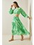 Yeşil Desenli Salaş Crop Ikili Takım 5YXK8-48886-08 5