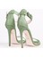 Deri Yeşil Kadın Topuklu Ayakkabı Aprıl 3