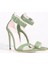 Deri Yeşil Kadın Topuklu Ayakkabı Aprıl 5