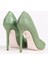 Deri Yeşil Kadın Topuklu Ayakkabı Portıa 3