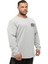 Erkek Sweatshirt, Kışlık Pamuklu Atletik Rahat Kesim 4