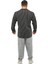 Erkek Rahat Fit Pamuklu Spor Sweatshirt Siyah Big Sam 4709 4