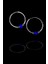 15 mm Safir Taşlı Gümüş Halka Küpe 1