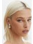 Büyük Boy Bottega Veneta Modeli 925 Ayar Gümüş Kadın Küpe, Hailey Bieber Küpe 2