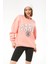 Kadın Paris Baskılı Üç Iplik Sweatshirt Yavruağzı Yavruağzı ZN5107 3