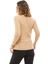 Kadın V Yaka Uzun Kollu Bluz Camel ZN5116 3
