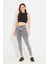 Kadın Slim Fit Kot Pantolon Gri ZN5111 1