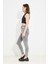 Kadın Slim Fit Kot Pantolon Gri ZN5111 4