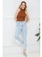Kadın Slim Fit Kot Pantolon Buz Mavisi ZN5111 1