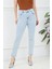 Kadın Slim Fit Kot Pantolon Buz Mavisi ZN5111 2