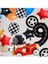 Vintage Race Car Siyah Yaş Rakam Balonlu Set Yarış Arabası Doğum Günü Kırmızı 10'lu Balon Set 3