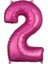 Flamingo Balon Fuşya Rakam Balon Pembe Beyaz Balon Buketi 4