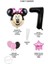 Siyah Rakam Balonlu Mini Fare Balon Set Minnie Mouse Balon Set 2